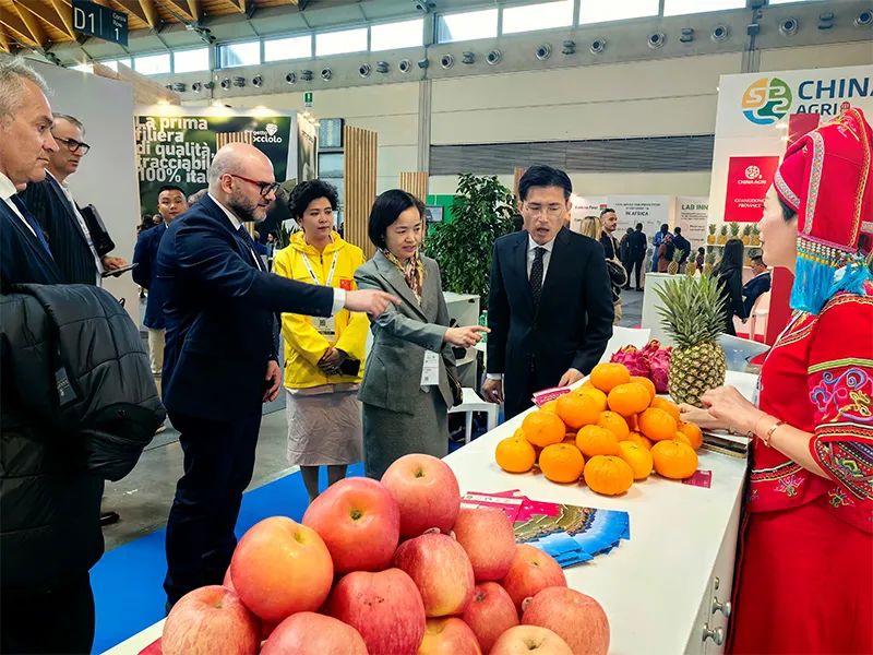 中國農業國家展團閃耀意大利國際果蔬展